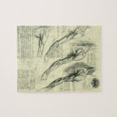Anatomie von Leonardo da Vinci Puzzle (Horizontal)