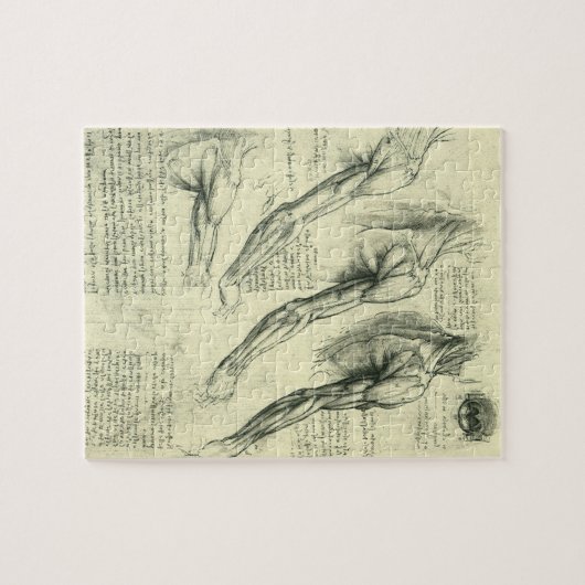 Anatomie von Leonardo da Vinci Puzzle (Horizontal)