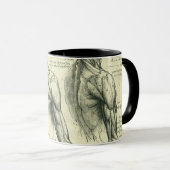 Anatomie von Leonardo da Vinci Tasse (VorderseiteRechts)