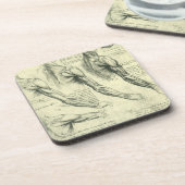 Anatomie von Leonardo da Vinci Untersetzer (Linke Seite)