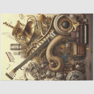 Anatomie von Musikreihen - Design 3 Seidenpapier