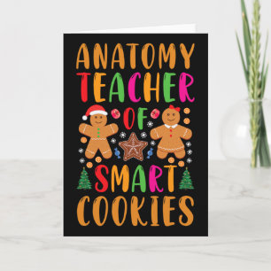 Anatomielehrer von Smart Cookies Lustiges Weihnach Karte