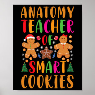 Anatomielehrer von Smart Cookies Lustiges Weihnach Poster