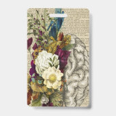 Anatomieplakat für das Blumengehirn Ausweis (Rückseite)