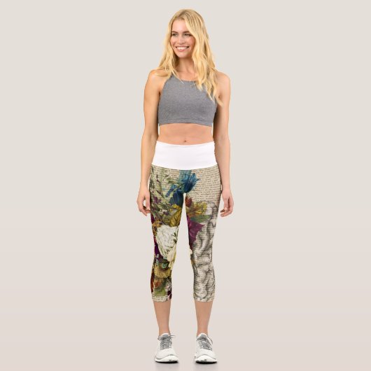 Anatomieplakat für das Blumengehirn Capri Leggings (Vorderseite)