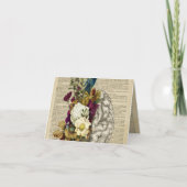 Anatomieplakat für das Blumengehirn Dankeskarte (Vorderseite)