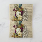 Anatomieplakat für das Blumengehirn Dankeskarte (Innenseite)