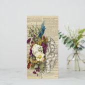 Anatomieplakat für das Blumengehirn Dankeskarte (Stehend Vorderseite)