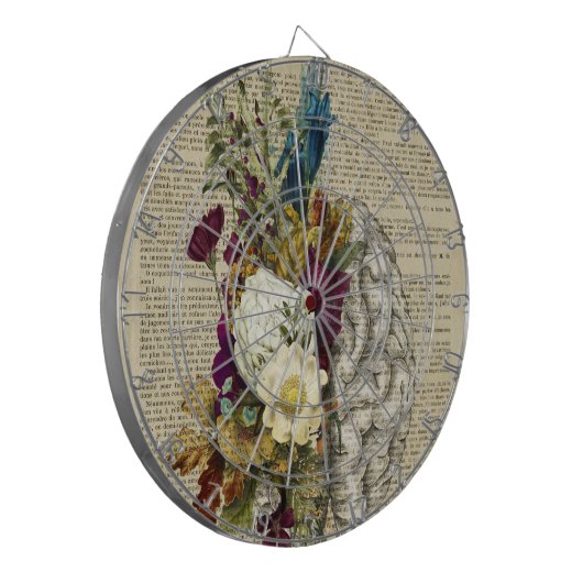 Anatomieplakat für das Blumengehirn Dartscheibe (Vorderseite Links)