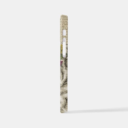 Anatomieplakat für das Blumengehirn iPhone Hülle (Linke Seite)