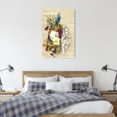 Anatomieplakat für das Blumengehirn Leinwanddruck (Insitu (Schlafzimmer))