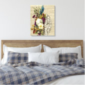 Anatomieplakat für das Blumengehirn Leinwanddruck (Insitu (Schlafzimmer))
