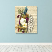 Anatomieplakat für das Blumengehirn Leinwanddruck (Insitu (Holzboden))