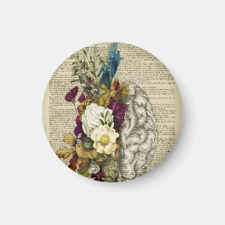 Anatomieplakat für das Blumengehirn Magnet