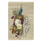 Anatomieplakat für das Blumengehirn Mini Klemmbrett (Rückseite)