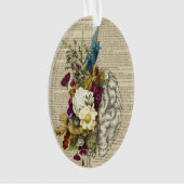 Anatomieplakat für das Blumengehirn Ornament (Vorderseite)