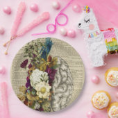 Anatomieplakat für das Blumengehirn Pappteller (Party)