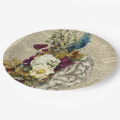 Anatomieplakat für das Blumengehirn Pappteller (Schrägansicht)