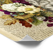 Anatomieplakat für das Blumengehirn Poster (Ecke)