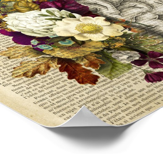 Anatomieplakat für das Blumengehirn Poster (Ecke)