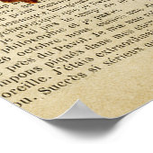 Anatomieplakat für das Blumengehirn Poster (Ecke)