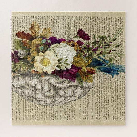 Anatomieplakat für das Blumengehirn Puzzle (Horizontal)