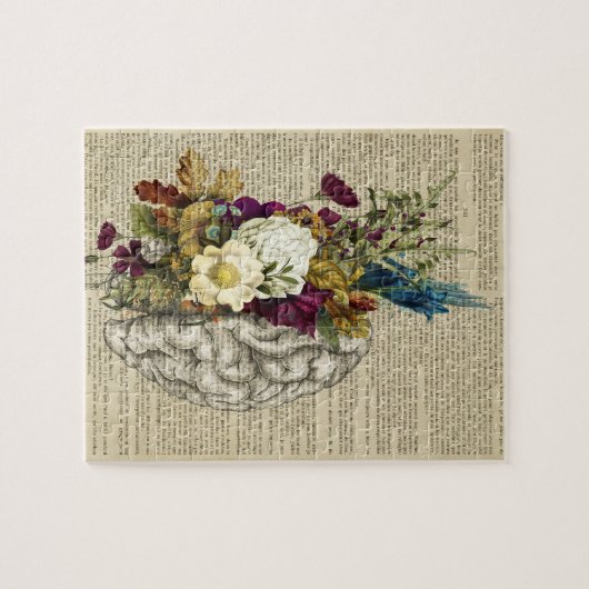 Anatomieplakat für das Blumengehirn Puzzle (Horizontal)