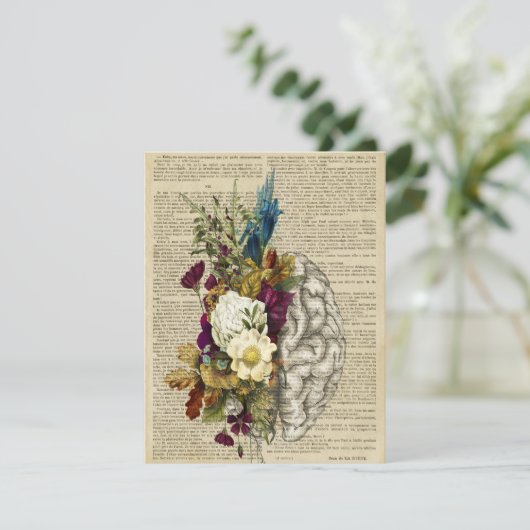 Anatomieplakat für das Blumengehirn Save The Date (Stehend Vorderseite)