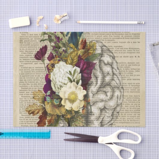 Anatomieplakat für das Blumengehirn Seidenpapier (Handwerk)