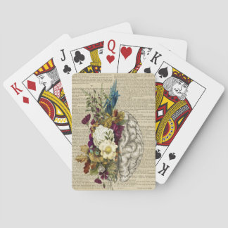 Anatomieplakat für das Blumengehirn Spielkarten