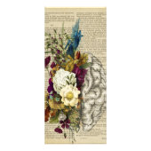 Anatomieplakat für das Blumengehirn Werbekarte (Vorne)