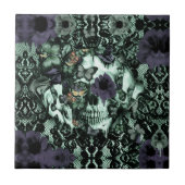 Anatomisch falsch, Mohnblumenschädel Fliese (Vorderseite)