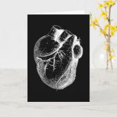 Anatomisch korrektes Herz Karte (Gelbe Blume)