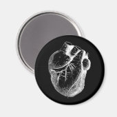 Anatomisch korrektes Herz Magnet (Vorderseite/Rückseite)