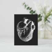 Anatomisch korrektes Herz Postkarte (Stehend Vorderseite)