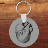 Anatomisch korrektes Herz Schlüsselanhänger (Vorderseite)