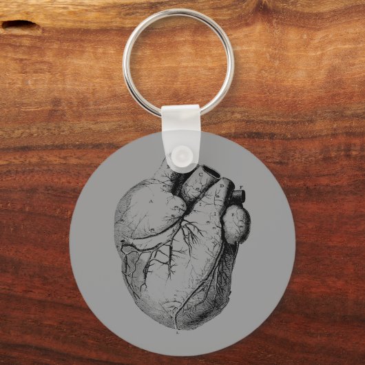 Anatomisch korrektes Herz Schlüsselanhänger (Vorderseite)