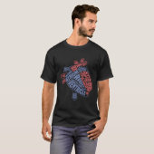Anatomische Anatomie T-Shirt (Vorne ganz)
