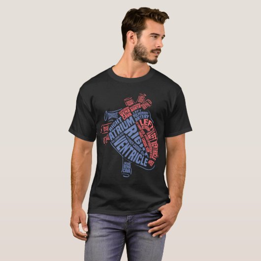 Anatomische Anatomie T-Shirt (Vorne ganz)