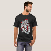Anatomische Anatomie T-Shirt (Vorne ganz)