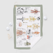 Anatomische Diagramme Golfhandtuch (Insitu)