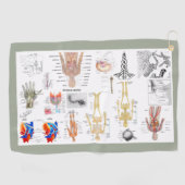 Anatomische Diagramme Golfhandtuch (Horizontal)