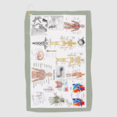 Anatomische Diagramme Golfhandtuch (Vorderseite)