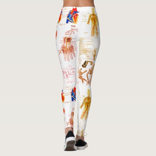Anatomische Diagramme Leggings (Rückseite)