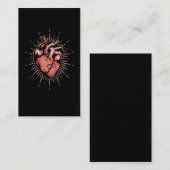 Anatomische Herzanatomie Kunst Kardiologie Visitenkarte (Vorne/Hinten)