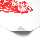 Anatomische Herzdruckausgabe Fotodruck (Ecke)