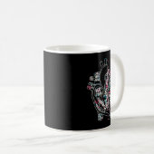 Anatomische Herzkrankheiten Teile der Herzkarte Kaffeetasse (VorderseiteRechts)