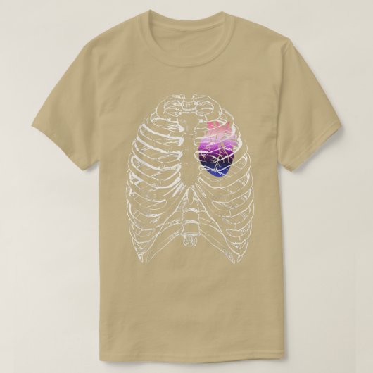 Anatomische Herzrisse Queer Stolz H T-Shirt (Design vorne)