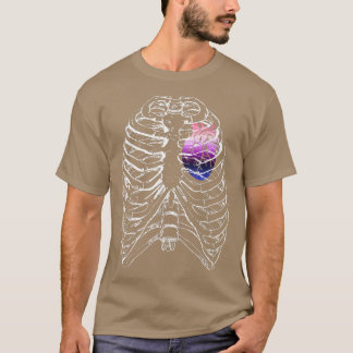 Anatomische Herzrisse Queer Stolz H T-Shirt