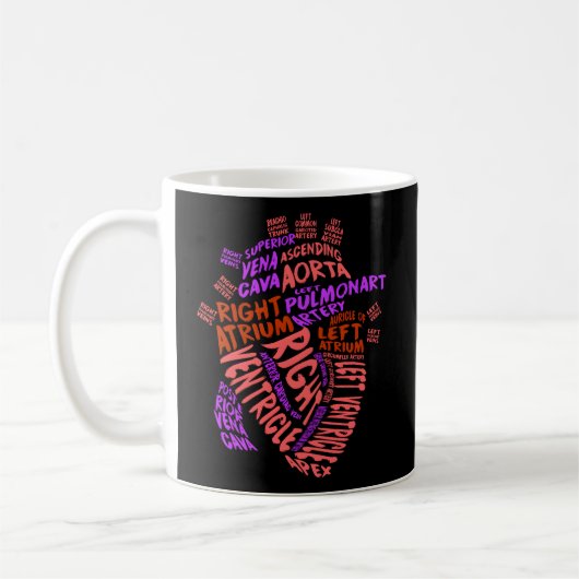 Anatomische Hu He Kardiology Medical Cardiac Nurse Kaffeetasse (Links)